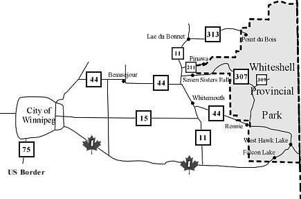 Road Map of the Whiteshell