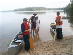 Our staging area at Caddy Lake